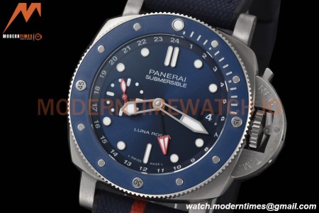 Panerai - PAM1507 Submersible GMT Luna Rossa 42mm TI/NY Blue VSF P900