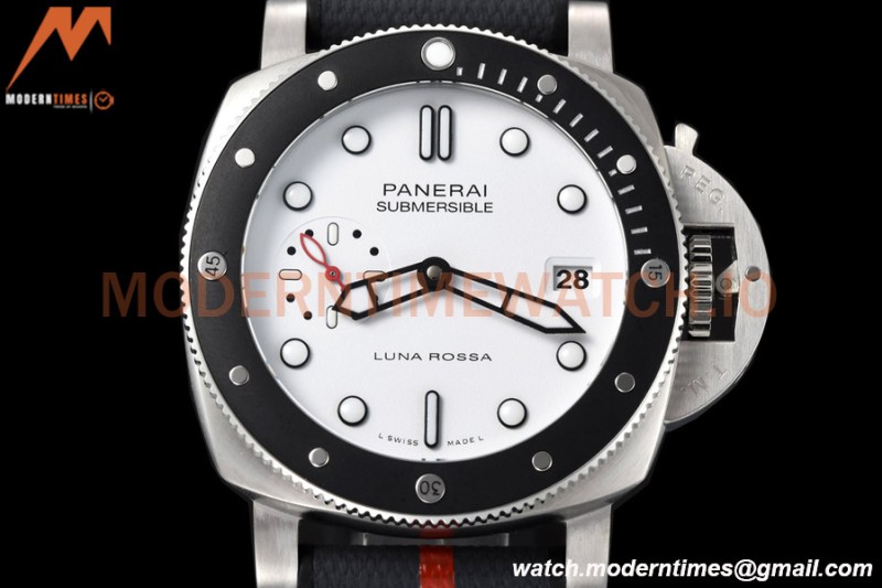Panerai - PAM1579 Submersible Luna Rossa 42mm SS/RU White VSF P900
