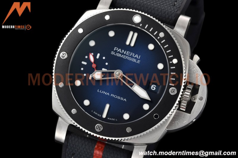Panerai - PAM1565 Submersible Luna Rossa 42mm SS/RU Blue VSF P900