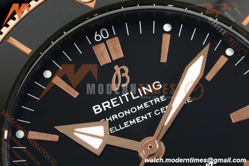 Breitling - Superocean Heritage B20 Automatic 42mm PVD/RG/RU Black BLF A2824