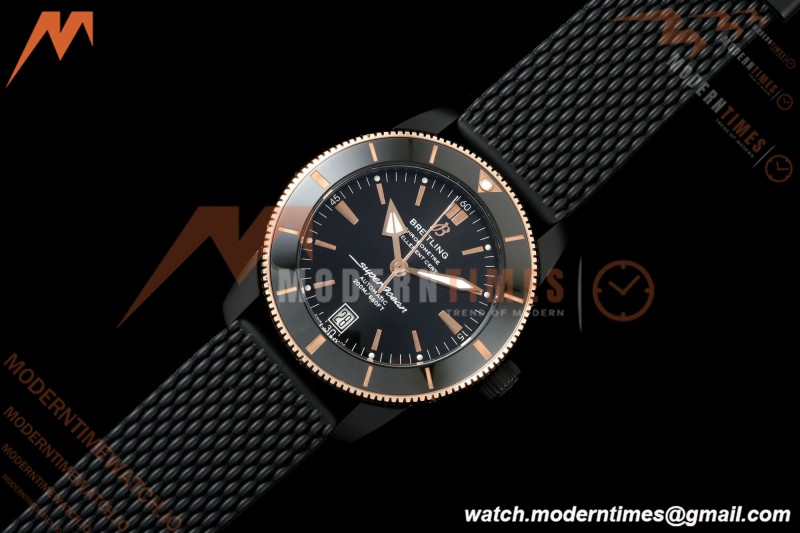 Breitling - Superocean Heritage B20 Automatic 42mm PVD/RG/RU Black BLF A2824