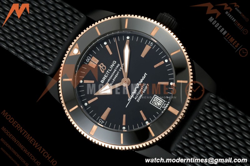 Breitling - Superocean Heritage B20 Automatic 42mm PVD/RG/RU Black BLF A2824