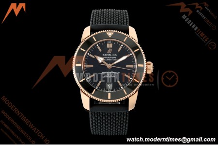 Breitling - Superocean Heritage B20 Automatic 42mm RG/RU Black BLF A2824 | 브라이틀링 - 슈퍼오션 헤리티지 B20 오토매틱 42mm 스테인리스 스틸/로즈 골드/러버 블랙 다이얼 A2824