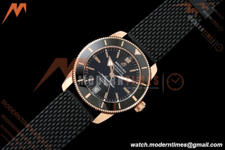 Breitling - Superocean Heritage B20 Automatic 42mm RG/RU Black BLF A2824 | 브라이틀링 - 슈퍼오션 헤리티지 B20 오토매틱 42mm 스테인리스 스틸/로즈 골드/러버 블랙 다이얼 A2824