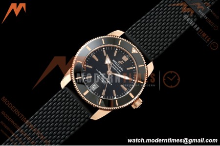 Breitling - Superocean Heritage B20 Automatic 42mm RG/RU Black BLF A2824 | 브라이틀링 - 슈퍼오션 헤리티지 B20 오토매틱 42mm 스테인리스 스틸/로즈 골드/러버 블랙 다이얼 A2824