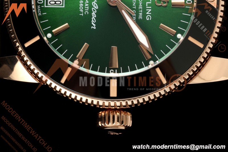 Breitling - Superocean Heritage B20 Automatic 42mm RG/RU Green BLF A2824