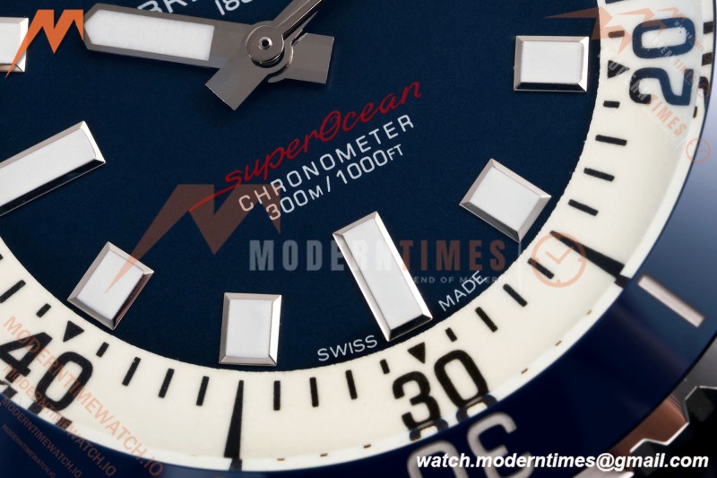 Breitling - Superocean Automatic 46mm SS/RU Blue Dial BLF A2824