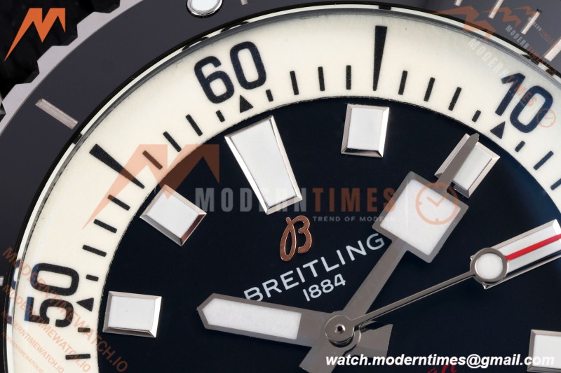 Breitling - Superocean Automatic 46mm SS/RU Black Dial BLF A2824