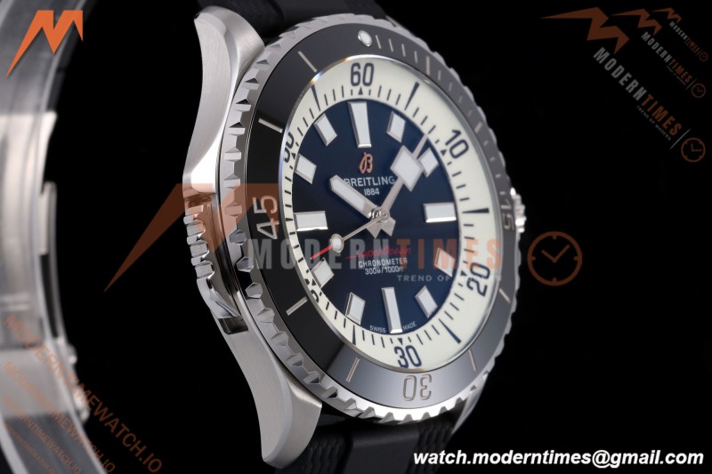 Breitling - Superocean Automatic 46mm SS/RU Black Dial BLF A2824