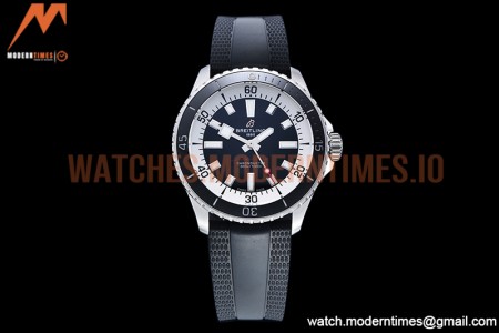 Breitling - Superocean 42mm Blk SS/RU Black BLS Asia 2824