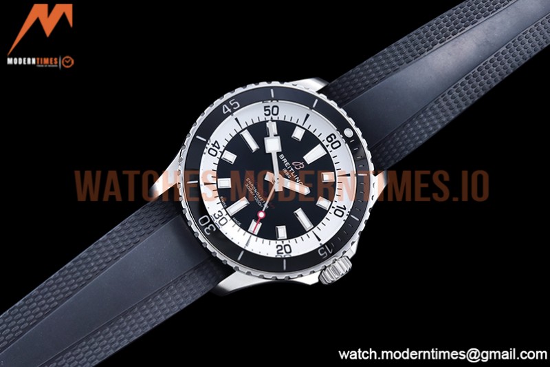 Breitling - Superocean 42mm Blk SS/RU Black BLS Asia 2824