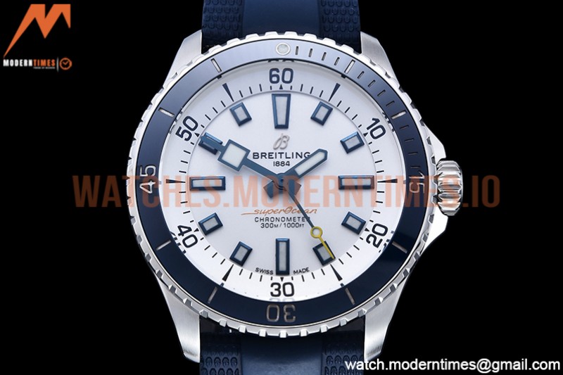 Breitling - Superocean 42mm Blue SS/RU White BLS Asia 2824