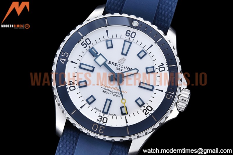 Breitling - Superocean 42mm Blue SS/RU White BLS Asia 2824