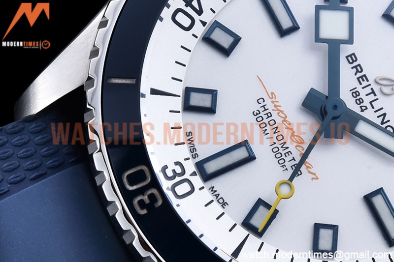 Breitling - Superocean 42mm Blue SS/RU White BLS Asia 2824