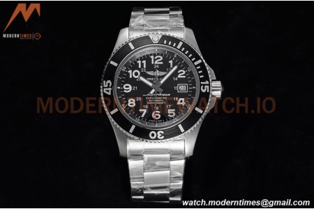 Breitling - Superocean II 44mm Automatic SS/SS Blk/Stk TF Asia 2824