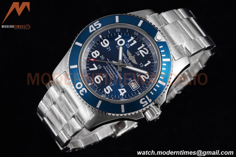 Breitling - Superocean II 44mm Automatic SS/SS Blu/Num TF Asia 2824