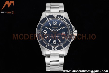 Breitling - Superocean 44mm Automatic SS/SS Blu/Stk/Num TF Asia 2824