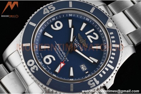 Breitling - Superocean 44mm Automatic SS/SS Blu/Stk/Num TF Asia 2824