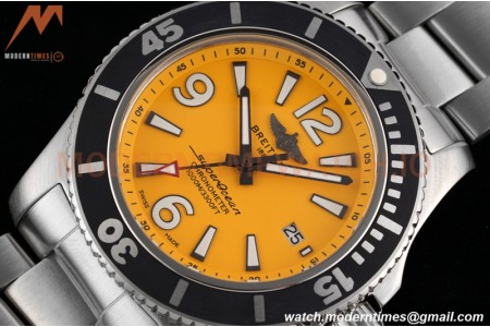 Breitling - Superocean 44mm Automatic SS/SS Yelw/Stk/Num TF Asia 2824