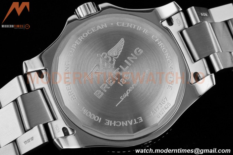 Breitling - Superocean 44mm Automatic SS/SS Yelw/Stk/Num TF Asia 2824