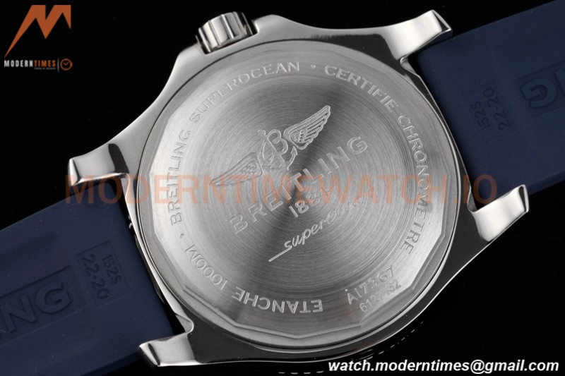 Breitling - Superocean 44mm Automatic SS/RU Blu/Stk/Num TF Asia 2824
