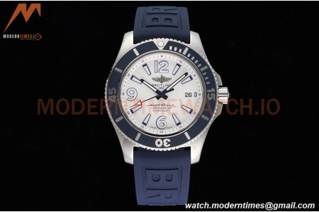 Breitling - Superocean 42mm Automatic SS/RU Wht/Stk/Num TF Asia 2824