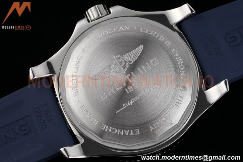 Breitling - Superocean 42mm Automatic SS/RU Wht/Stk/Num TF Asia 2824