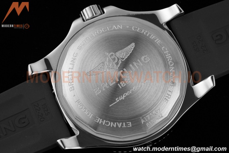 Breitling - Superocean 44mm Automatic SS/RU Blk/Stk/Num TF Asia 2824
