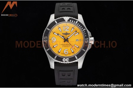Breitling - Superocean 44mm Automatic SS/RU Yelw/Stk/Num TF Asia 2824