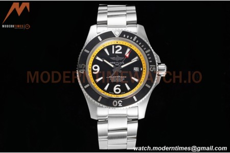 Breitling - Superocean 44mm Automatic SS/SS Blk/Yelw TF Asia 2824