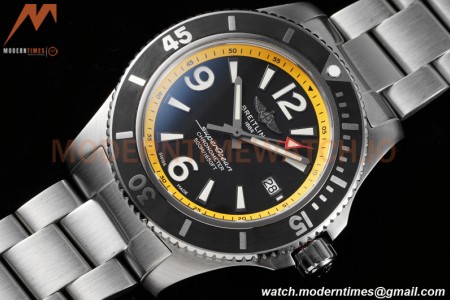 Breitling - Superocean 44mm Automatic SS/SS Blk/Yelw TF Asia 2824