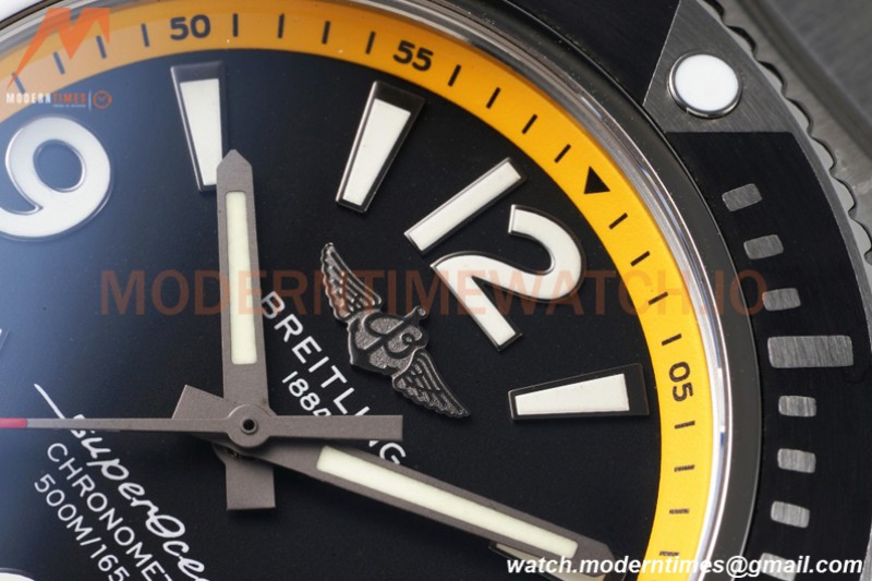 Breitling - Superocean 44mm Automatic SS/SS Blk/Yelw TF Asia 2824