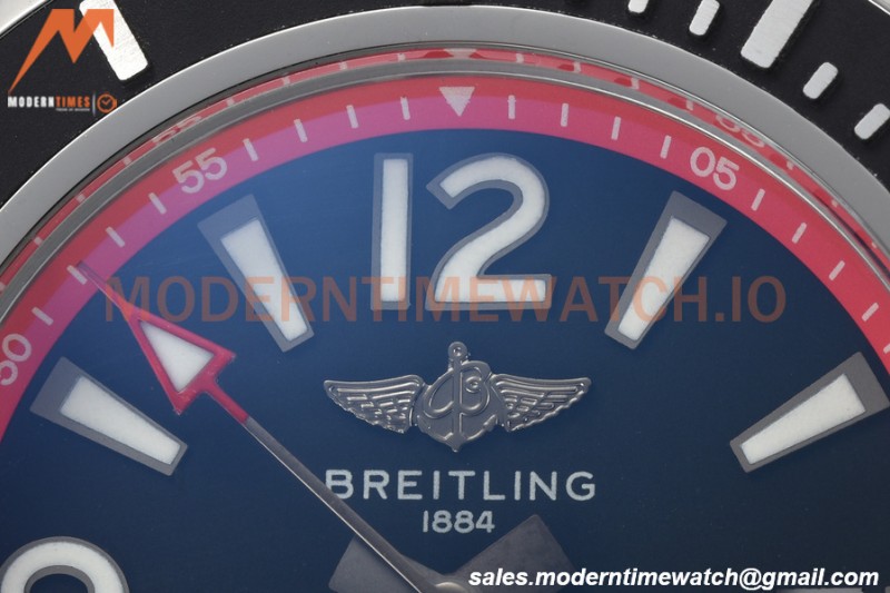 Breitling - Superocean 44mm SS/RU Black/Red BLSF A2824