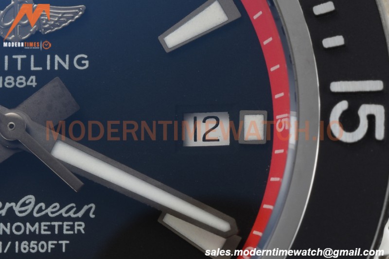 Breitling - Superocean 44mm SS/RU Black/Red BLSF A2824