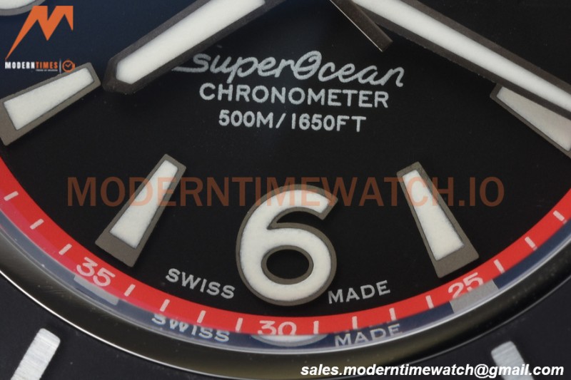 Breitling - Superocean 44mm SS/RU Black/Red BLSF A2824