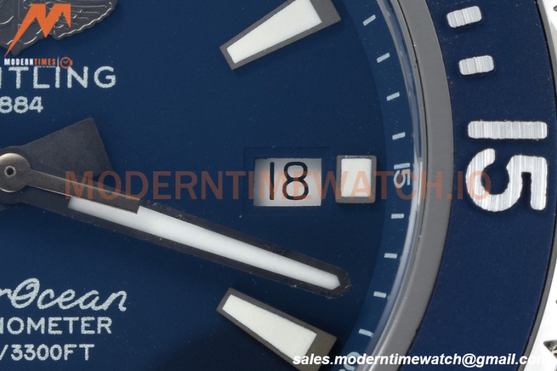 Breitling - Superocean 44mm SS/RU Blue BLSF A2824