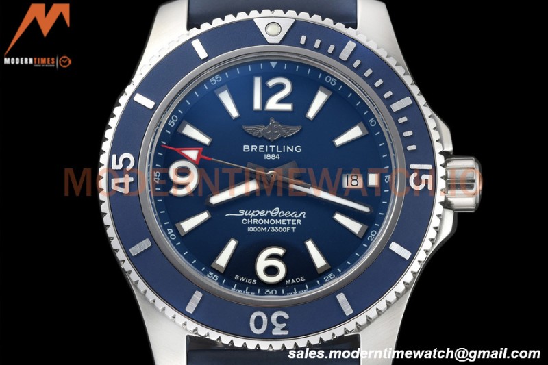 Breitling - Superocean 44mm SS/RU Blue BLSF A2824