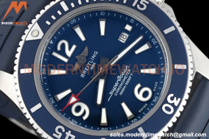 Breitling - Superocean 44mm SS/RU Blue BLSF A2824