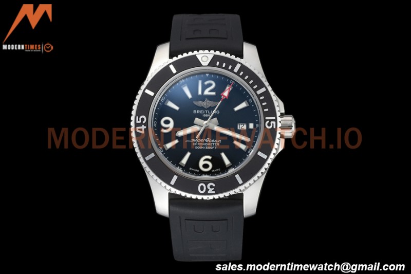 Breitling - Superocean 44mm SS/RU Black BLSF A2824