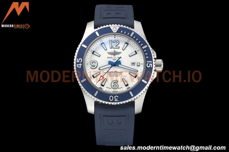 Breitling - Superocean 44mm SS/RU White BLSF A2824