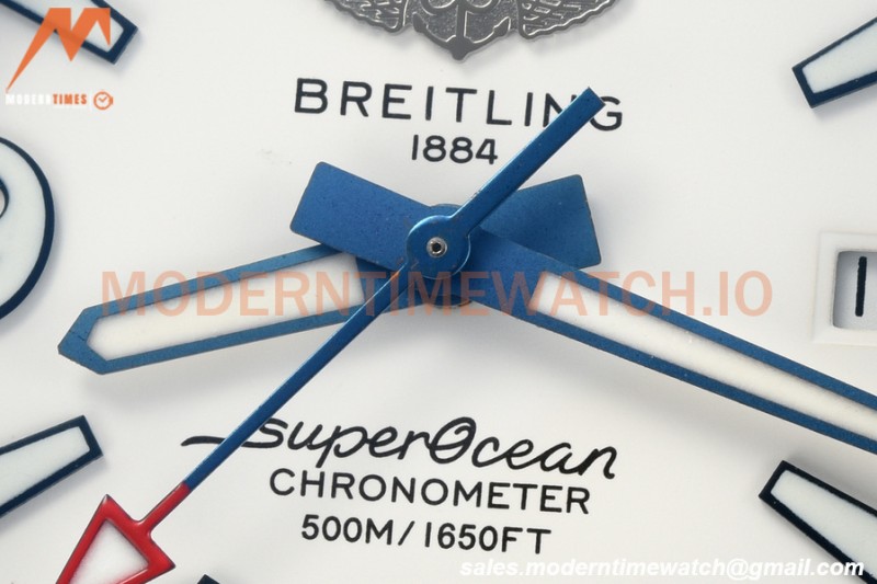 Breitling - Superocean 44mm SS/RU White BLSF A2824