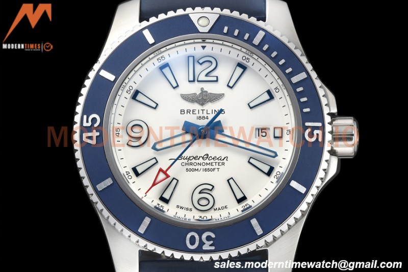Breitling - Superocean 44mm SS/RU White BLSF A2824