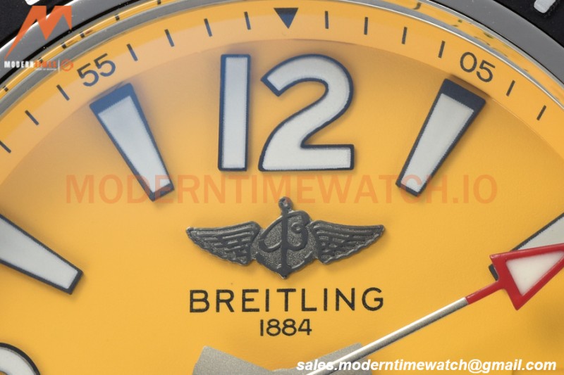 Breitling - Superocean 44mm SS/RU Yellow BLSF A2824