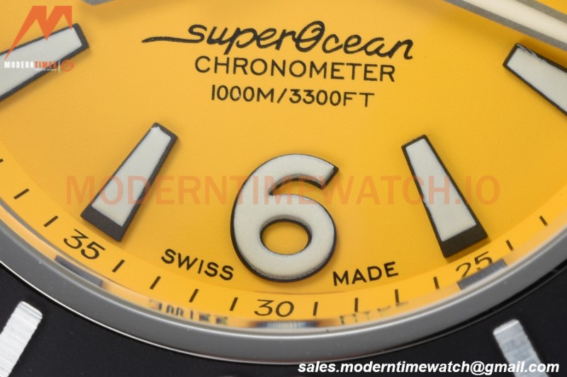 Breitling - Superocean 44mm SS/RU Yellow BLSF A2824