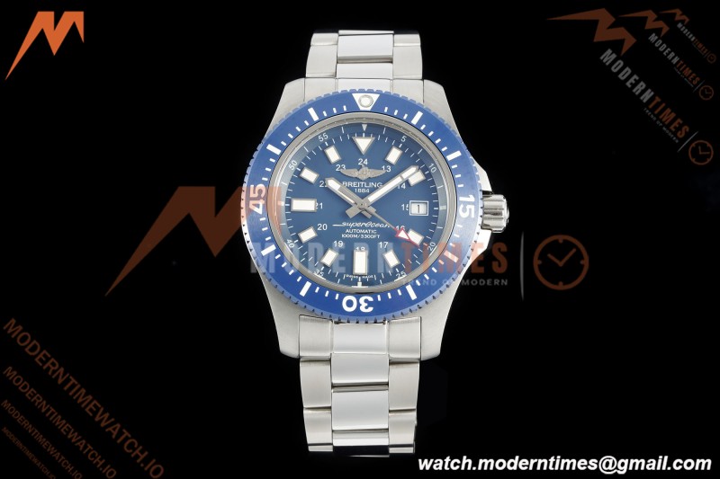 Breitling - Superocean Special 44mm Ceramic SS/SS Blue/Stk TF V2 A2824 | 브라이틀링 - 슈퍼오션 스페셜 44mm 세라믹 SS/SS 블루/Stk TF V2 A2824