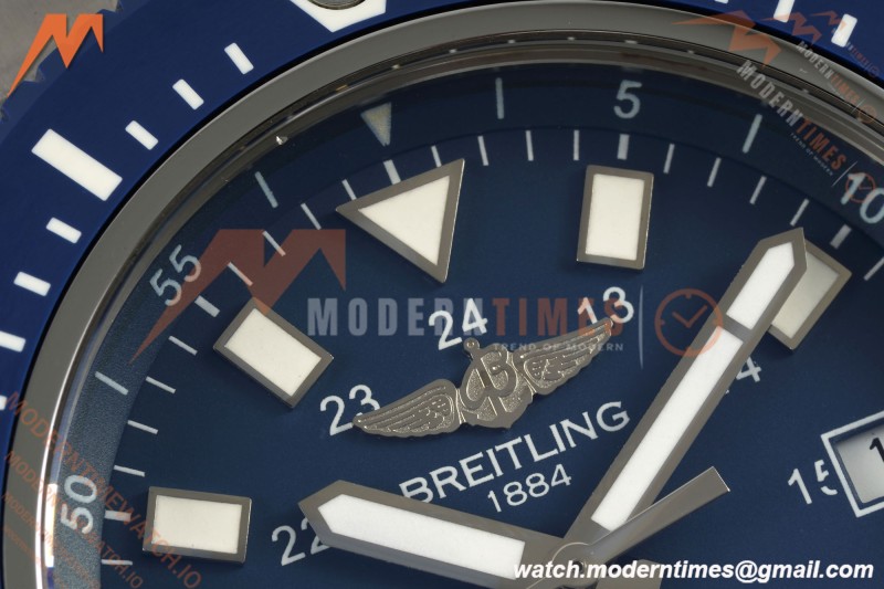 Breitling - Superocean Special 44mm Ceramic SS/SS Blue/Stk TF V2 A2824 | 브라이틀링 - 슈퍼오션 스페셜 44mm 세라믹 SS/SS 블루/Stk TF V2 A2824