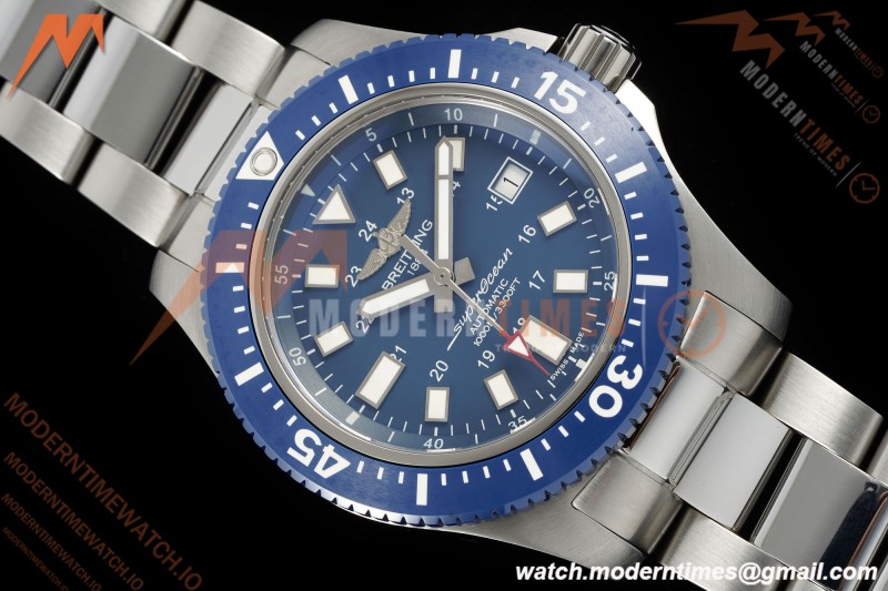 Breitling - Superocean Special 44mm Ceramic SS/SS Blue/Stk TF V2 A2824 | 브라이틀링 - 슈퍼오션 스페셜 44mm 세라믹 SS/SS 블루/Stk TF V2 A2824