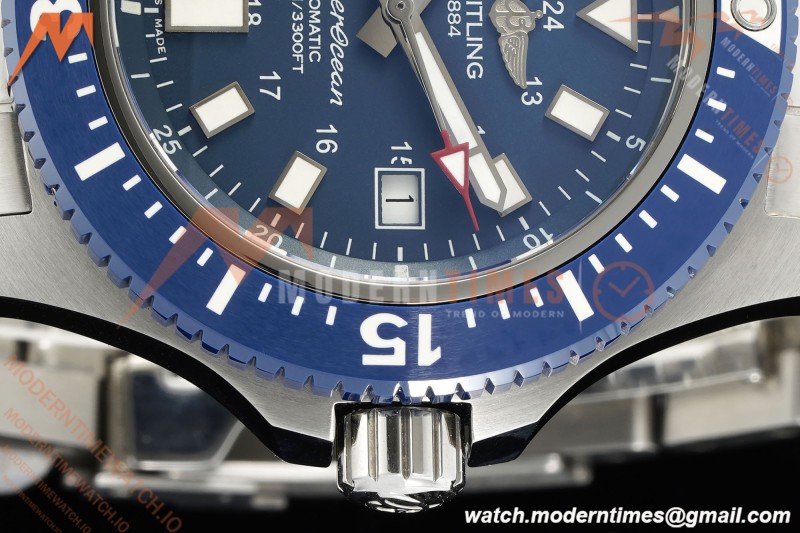 Breitling - Superocean Special 44mm Ceramic SS/SS Blue/Stk TF V2 A2824 | 브라이틀링 - 슈퍼오션 스페셜 44mm 세라믹 SS/SS 블루/Stk TF V2 A2824