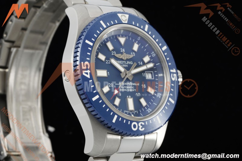 Breitling - Superocean Special 44mm Ceramic SS/SS Blue/Stk TF V2 A2824 | 브라이틀링 - 슈퍼오션 스페셜 44mm 세라믹 SS/SS 블루/Stk TF V2 A2824