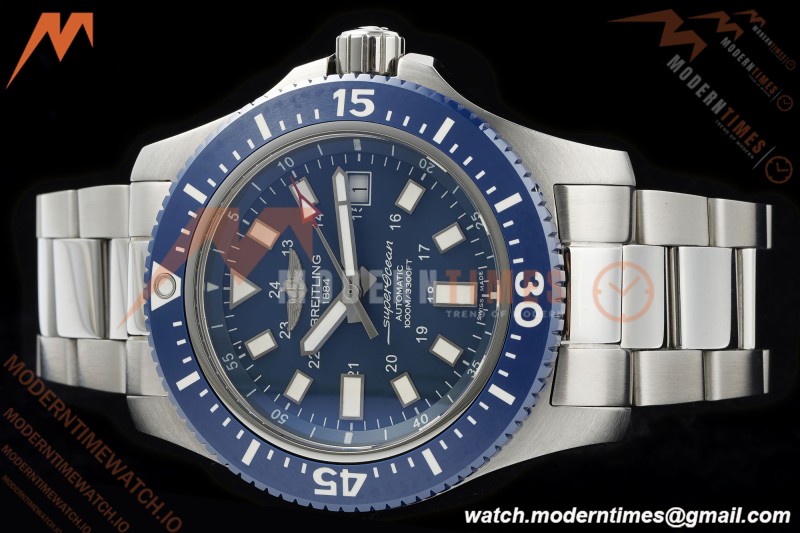Breitling - Superocean Special 44mm Ceramic SS/SS Blue/Stk TF V2 A2824 | 브라이틀링 - 슈퍼오션 스페셜 44mm 세라믹 SS/SS 블루/Stk TF V2 A2824